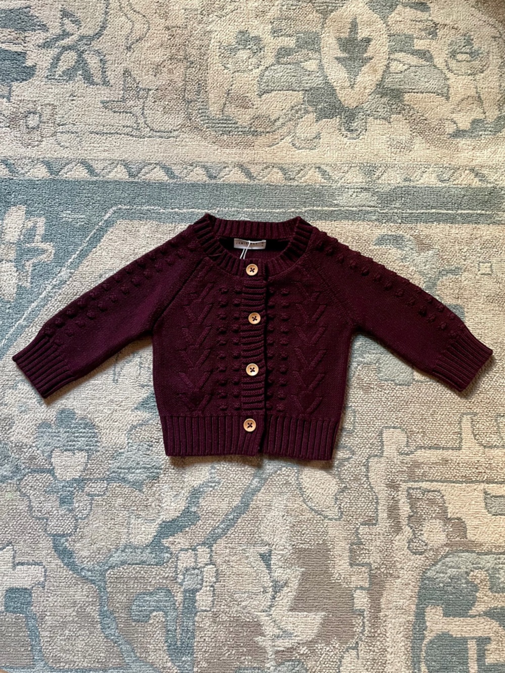 🆕 Jamie Kay Mulberry Cable Cardigan